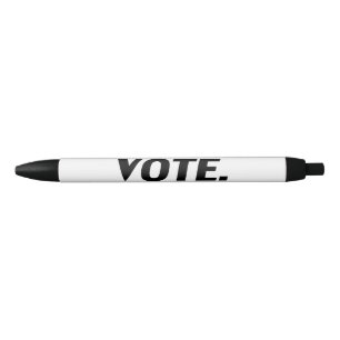 Stylo Noir "vote" - noir blanc