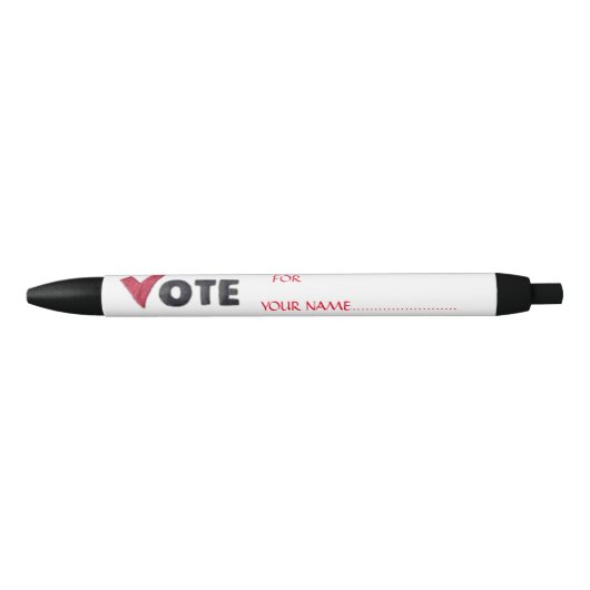 STYLO NOIR VOTER POUR VOTRE CANDIDAT (Devant)