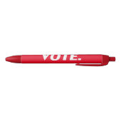 Stylo Noir Votez la typographie moderne rouge et blanche (Bas)