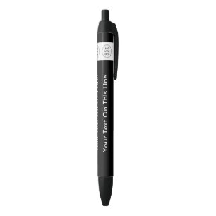 Stylo Noir Votre Modèle de logo en bloc promotionnel
