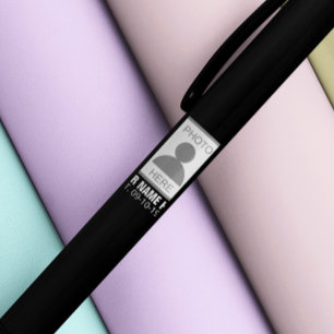 Stylo Noir Votre photo ici Nom et âge