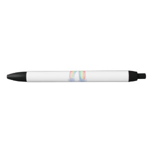 Stylo Noir Vous êtes mon eau de soleil arc-en-ciel peint à l'