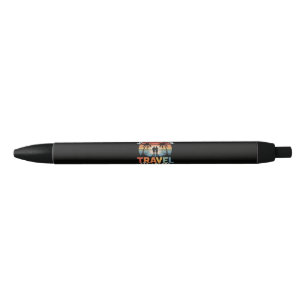 Stylo Noir Voyage de plage - Mari et femme partenaires de voy