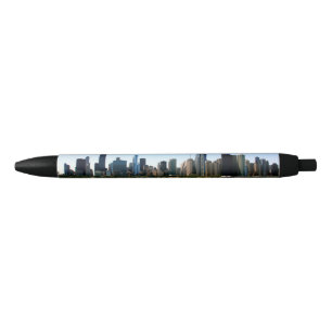 Stylo Noir Vue d'horizon de Chicago par le lac Michigan
