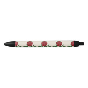 Stylo Noir Walter Crane Le fond d'écran saxon Rose rouge