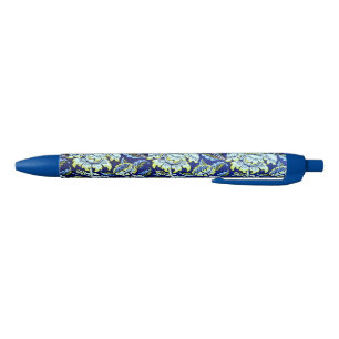 Stylo Noir Wey, motif vintage par William Morris