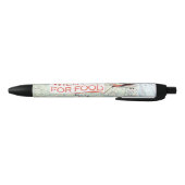 Stylo Noir Will Fly for Food Pen (encre noire) (Bas)