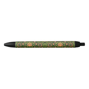 Stylo Noir William Morris - Ancolie, vert foncé, Case-Mate