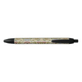 Stylo Noir William Morris Brocade Motif de fond d'écran flora (Dos)