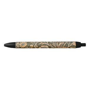Stylo Noir William Morris Cherwell Motif de fond d'écran