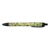 Stylo Noir William Morris Chèvrefeuille Fleurs Vertes (Bas)