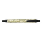 Stylo Noir William Morris Chrysanthemum Motif floral (Dos)