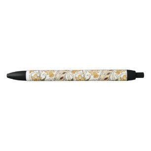 Stylo Noir William Morris Daffodil Garden Flower Classic Bota
