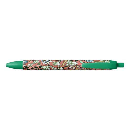 Stylo Noir William Morris design - Hyacinth (Dos)
