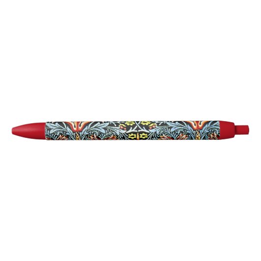 Stylo Noir William Morris design, Snakeshead (Devant)