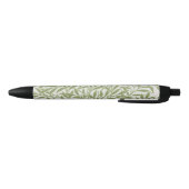 Stylo Noir William Morris Green Floral Botanical Pattern (Bas)
