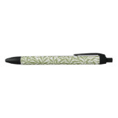 Stylo Noir William Morris Green Floral Botanical Pattern (Haut)