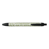Stylo Noir William Morris Green Floral Botanical Pattern (Dos)