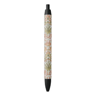 Stylo Noir William Morris Hyacinth Art botanique floral