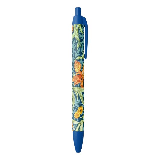 Stylo Noir William Morris - motif "Iris" (Bas (Vertical))