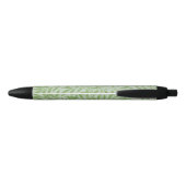 Stylo Noir William Morris Saule Fleur Classique Vert (Dos)