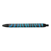 Stylo Noir Zebra Black et Blue Print (Devant)