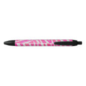Stylo Noir Zebra Hot Pink et White Print (Dos)