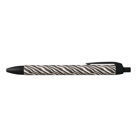 Stylo Noir Zebra raye une texture transparente + vos idées (Haut)