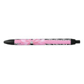 Stylo Noir Zèbre de Delilah de diamant (rose) (Devant)