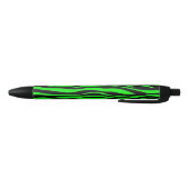 Stylo Noir Zèbre de vert de chaux (Bas)