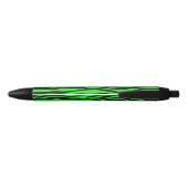 Stylo Noir Zèbre de vert de chaux (Dos)