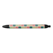 Stylo Noir Zigzag, Chevron, En vichy, Pois, Patchwork (Devant)