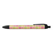 Stylo Noir Zigzag, Chevron, Pois, En vichy, Patchwork (Haut)