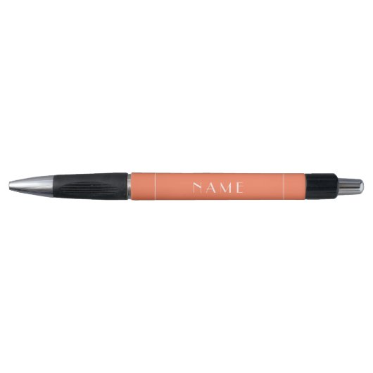 Stylo Nom court Tangerine moderne Typographie minimale (Devant)