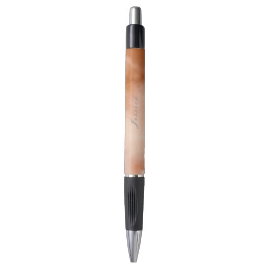 Stylo Nom de couleur dégradé marron et orange (Devant (Vertical))