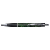 Stylo Nom de style tropical Monstera Gold (Dos)