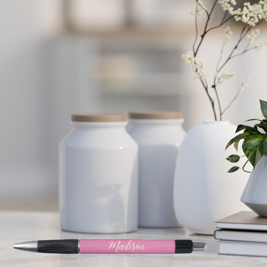 Stylo Nom des filles roses tendance Script manuscrit per