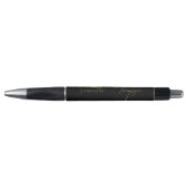 Stylo Nom du script de signature Black & Gold (Devant)