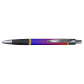 Stylo Nom initial de monogramme abordable, Luxe moderne (Dos)