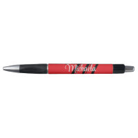 Nom initial minimaliste moderne monogramme rouge