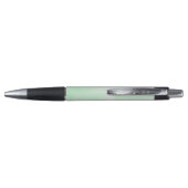 Stylo Nom personnalisé aquarelle verte (Dos)