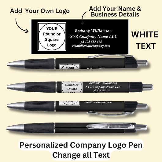 Stylo Nom personnalisé Courriel téléphonique de l'entrep