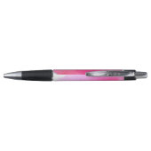 Stylo Nom personnalisé joli aquarelle rose (Dos)