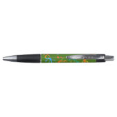 Stylo Nom personnalisé mignon gecko vert éco nature (Dos)