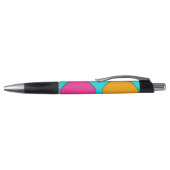 Stylo Nom personnalisé pop art rose et orange (Haut)