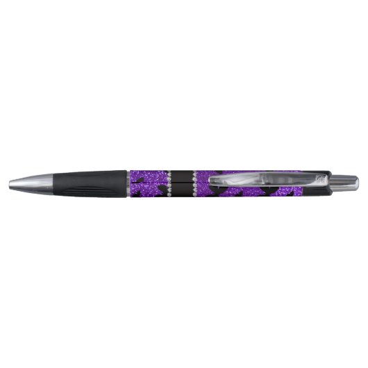 Stylo Nom personnel indigo parties scintillant violet pa (Dos)