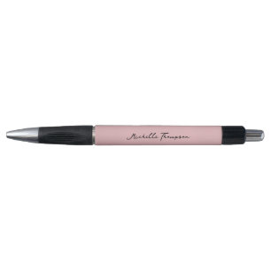 Stylo Noms de script rose blush minimaliste simple moder