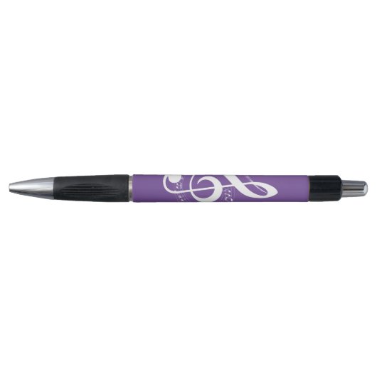 Stylo Note violette de musique (Devant)