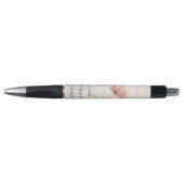 Stylo Notes de fleur rose d'amour de rêve d'espoir (Devant)