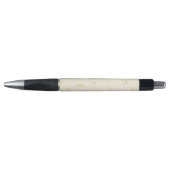 Stylo Notes de musique dorées crème (Devant)